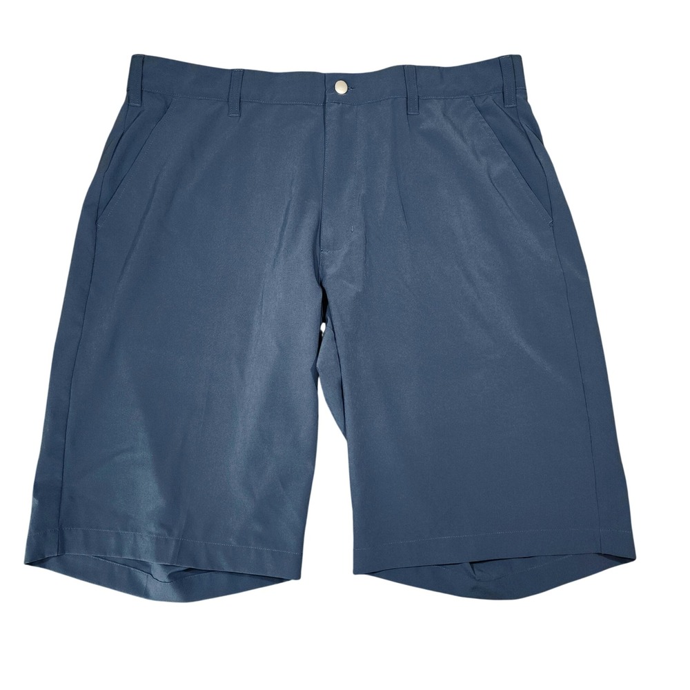 TGW Golf Shorts 36 Mens‎ 13" Steel Blue Stretch Performance Tech Flat Front 22"